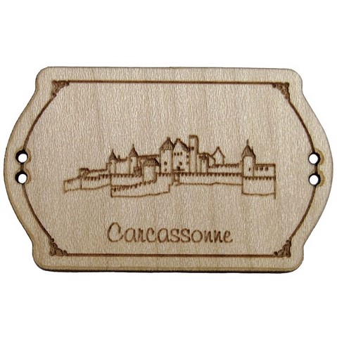 Bouton bois carcassonne 