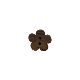 bouton bois fleur noyer fabrication artisanale française Au p'tit Bonheur broderie patchwork point de croix