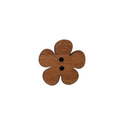 bouton bois fleur aulne fabrication artisanale française Au p'tit Bonheur broderie patchwork point de croix