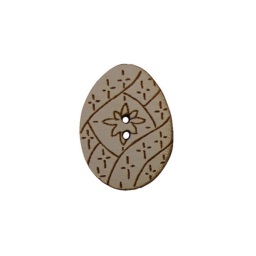 bouton bois oeuf Pâques fabrication artisanale française Au p'tit Bonheur broderie patchwork point de croix