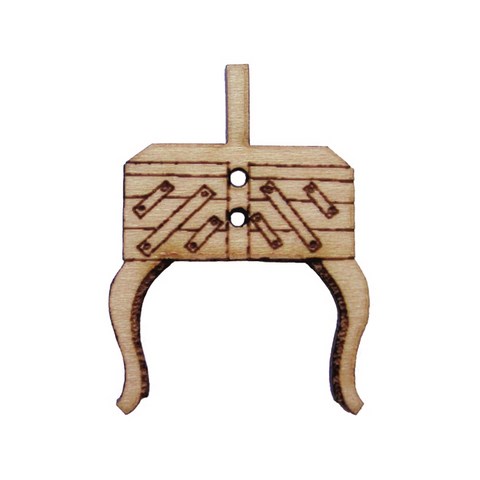 bouton bois travailleuse fabrication artisanale française Au p'tit Bonheur broderie patchwork point de croix
