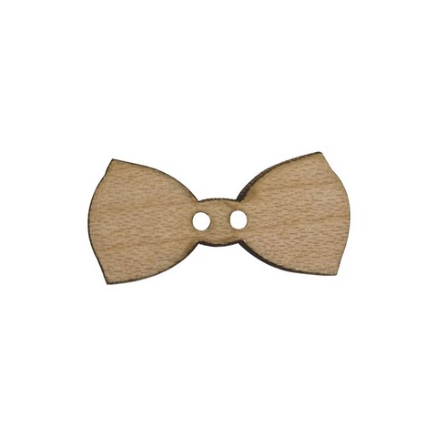 Bouton bois noeud papillon