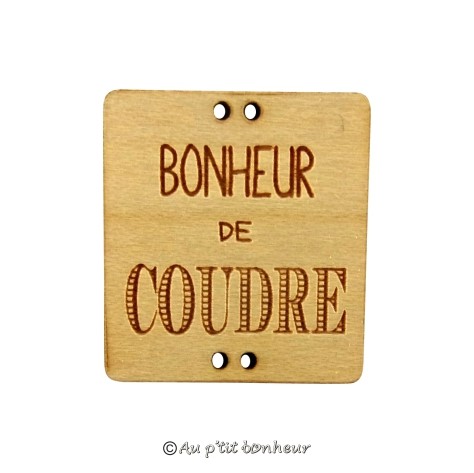 Bouton bois bonheur de coudre 