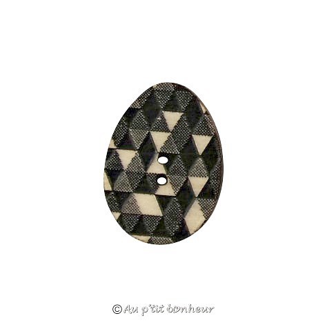 bouton oeuf noir fabrication française bouton deco broderie patchwork