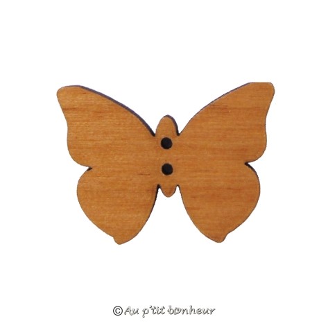 bouton bois papillon aulne fabrication artisanale française Au p'tit Bonheur broderie patchwork point de croix