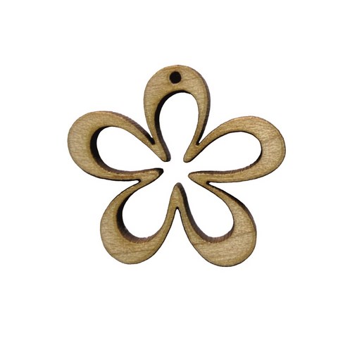 bouton bois fleur érable fabrication artisanale française Au p'tit Bonheur broderie patchwork point de croix