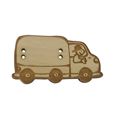 bouton bois  camion