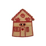 bouton bois maison rouge