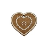 Bouton coeur en bois fabrication française alsace au p'tit bonheur broderie patchwork