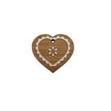 Bouton coeur en bois fabrication française alsace au p'tit bonheur broderie patchwork