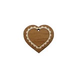 Bouton coeur en bois fabrication française alsace au p'tit bonheur broderie patchwork