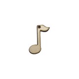 Bouton bois note de musique