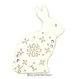 Bouton bois lapin made in France Au p'tit Bonheur Nothalten Alsace