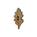 bouton bois feuille chêne arbre fabrication artisanale française Au p'tit Bonheur broderie patchwork point de croix