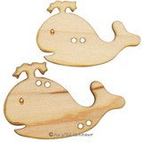 Bouton baleine en bois fabrication française alsace au p'tit bonheur broderie patchwork