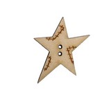 Bouton bois  étoile star
