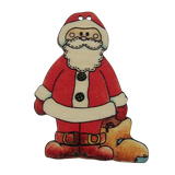 Bouton bois  pere noel 