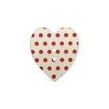 Bouton coeur en bois fabrication française alsace au p'tit bonheur broderie patchwork