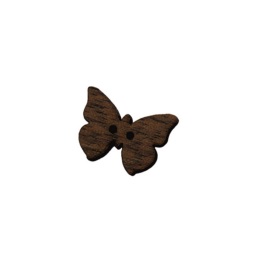 bouton bois papillon noyer fabrication artisanale française Au p'tit Bonheur broderie patchwork point de croix