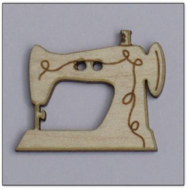 bouton bois Au p'tit Bonheur broderie patchwork point de croix