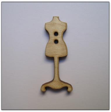 bouton bois Au p'tit Bonheur broderie patchwork point de croix