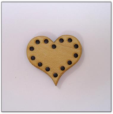 bouton bois Au p'tit Bonheur broderie patchwork point de croix