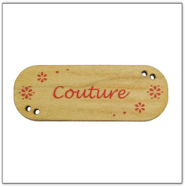 Bouton bois couture fabrication artisanale française Au p'tit Bonheur broderie patchwork