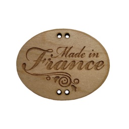 bouton bois made in france fabrication artisanale française Au p'tit Bonheur broderie patchwork point de croix