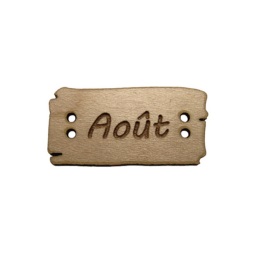 bouton bois coeur fabrication artisanale française Au p'tit Bonheur broderie patchwork point de croix