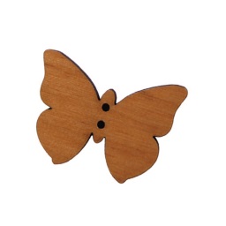bouton bois papillon aulne fabrication artisanale française Au p'tit Bonheur broderie patchwork point de croix