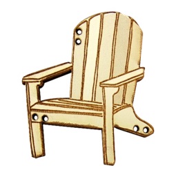 bouton bois fauteuil vintage plage blanc fabrication artisanale française Au p'tit Bonheur broderie patchwork point de croix