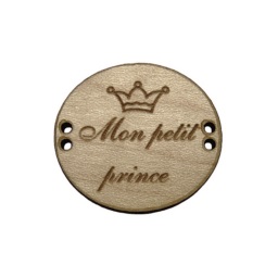 bouton bois coeur fabrication artisanale française Au p'tit Bonheur broderie patchwork point de croix