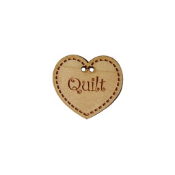 bouton bois coeur fabrication artisanale française Au p'tit Bonheur broderie patchwork point de croix