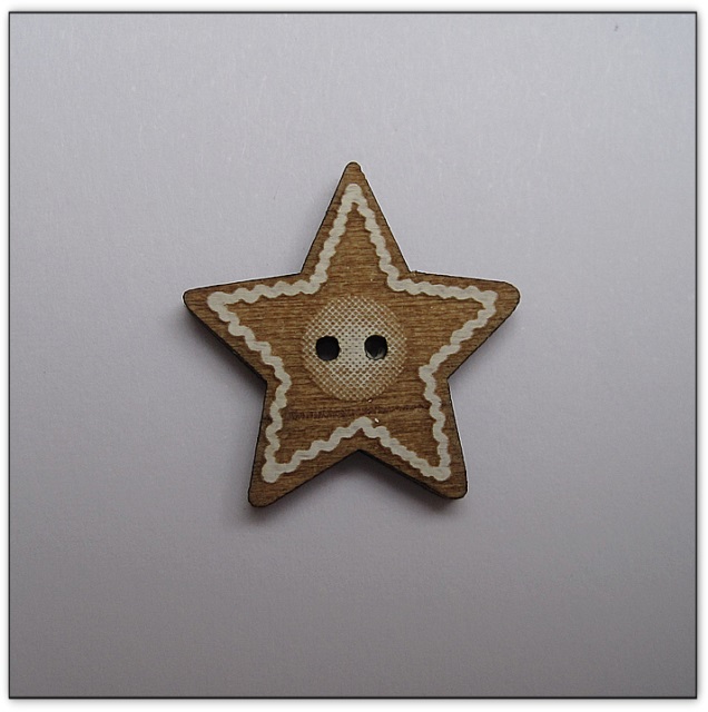 Bouton bois Au p'tit Bonheur