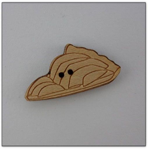 Bouton bois Au p'tit Bonheur tarte aux pommes