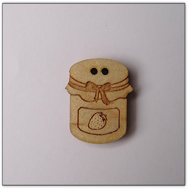 bouton bois Au p'tit Bonheur broderie patchwork