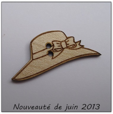 Bouton bois Au p'tit Bonheur