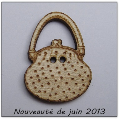 Bouton bois Au p'tit Bonheur