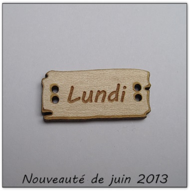 Bouton bois Au p'tit Bonheur