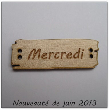 Bouton bois Au p'tit Bonheur