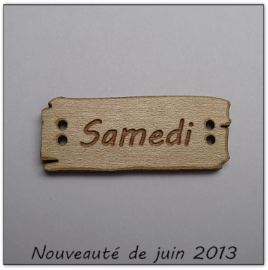 Bouton bois Au p'tit Bonheur
