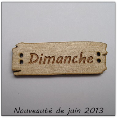 Bouton bois Au p'tit Bonheur