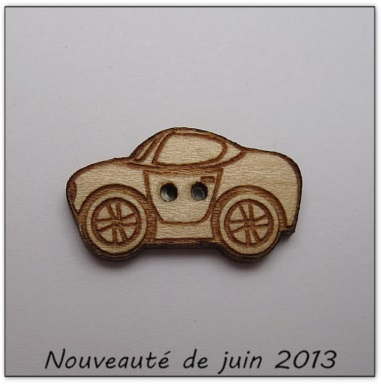 Bouton bois Au p'tit Bonheur