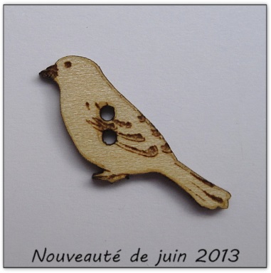 Bouton bois Au p'tit Bonheur