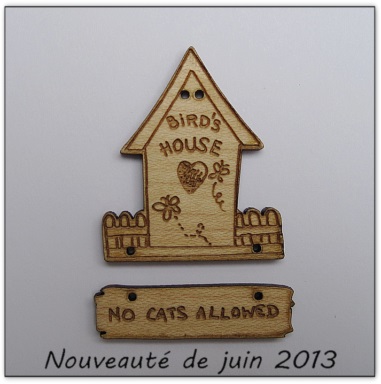 Bouton bois Au p'tit Bonheur