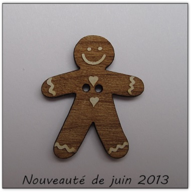 Bouton bois Au p'tit Bonheur