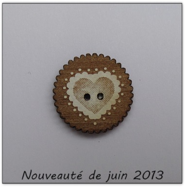 Bouton bois Au p'tit Bonheur