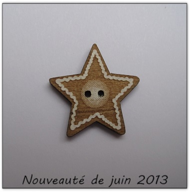Bouton bois Au p'tit Bonheur