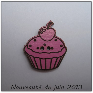 Bouton bois Au p'tit Bonheur