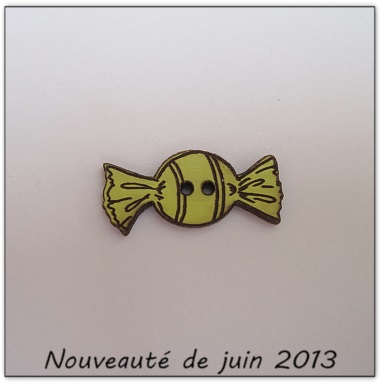 Bouton bois Au p'tit Bonheur
